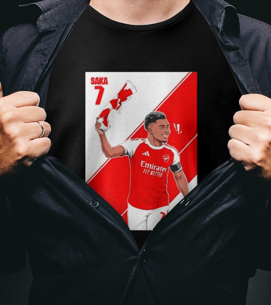Arsenal F.C. Bukayo Saka 7 Starboy Emirates Fly Better T-Shirt