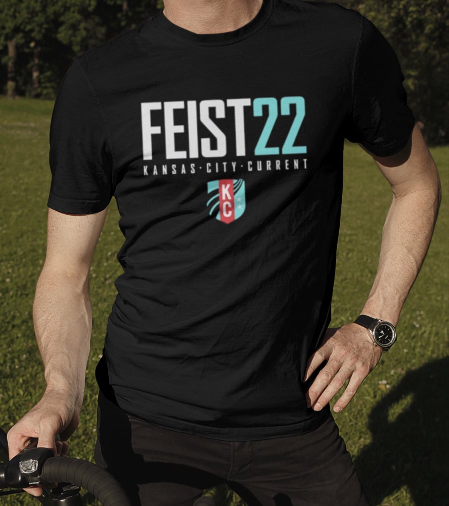 Feist 22 Kansas City Current KC Crest NWSL T-Shirt