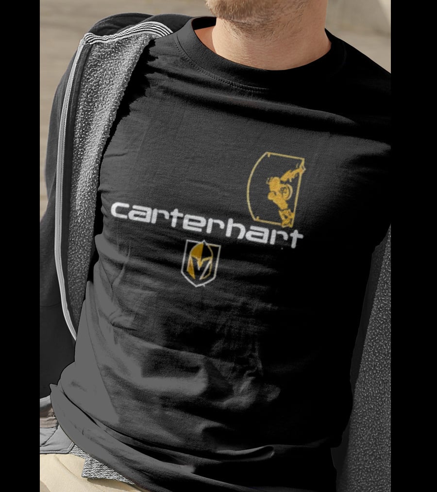 Carter Hart Vegas Golden Knights Goalie Helmet T-Shirt