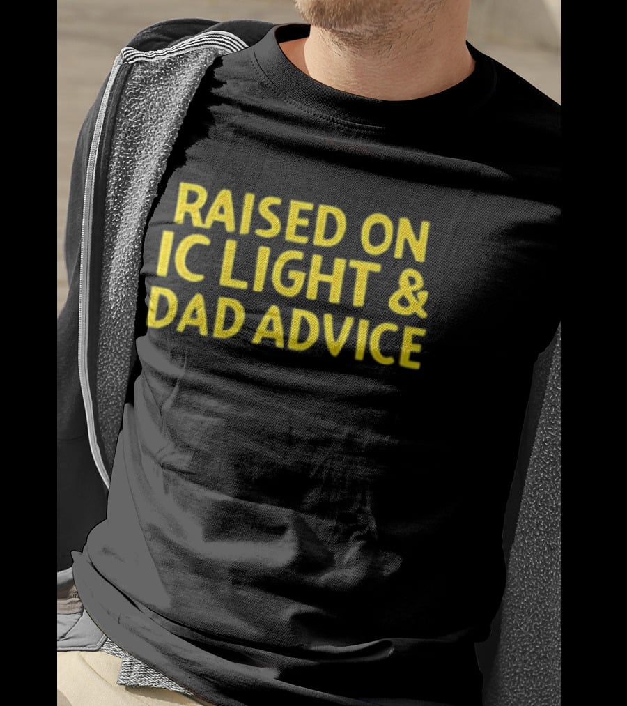Raised On IC Light & Dad Advice Vintage Yellow Nostalgia T-Shirt