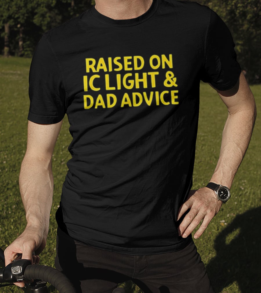 Raised On IC Light & Dad Advice Vintage Yellow Nostalgia T-Shirt