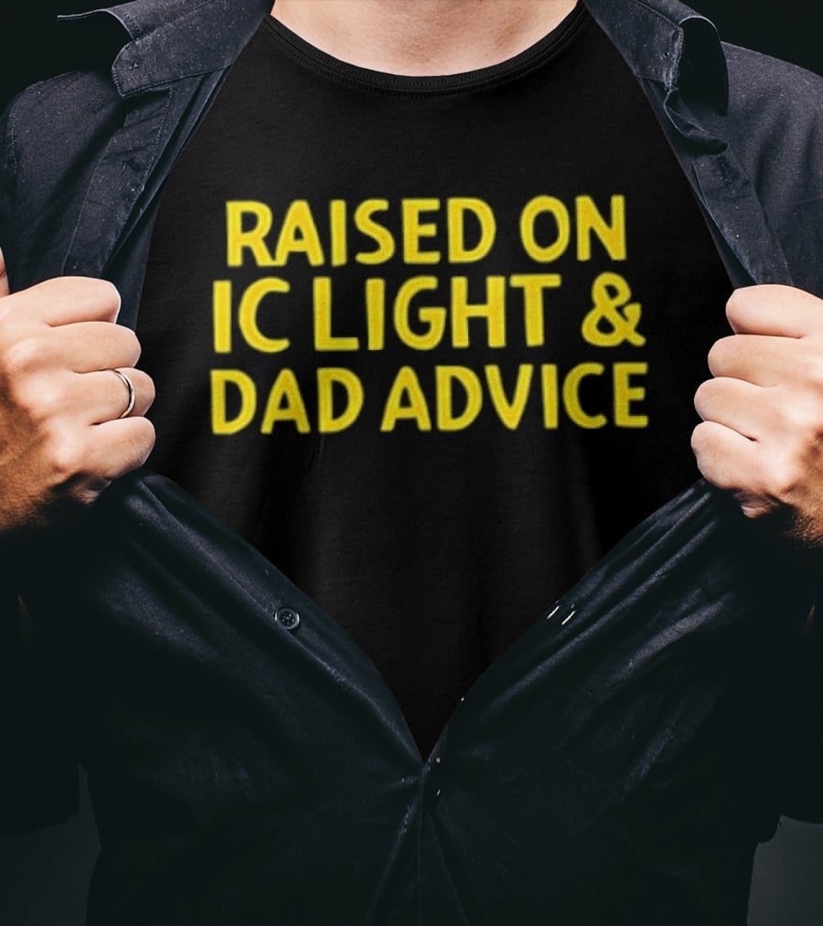 Raised On IC Light & Dad Advice Vintage Yellow Nostalgia T-Shirt
