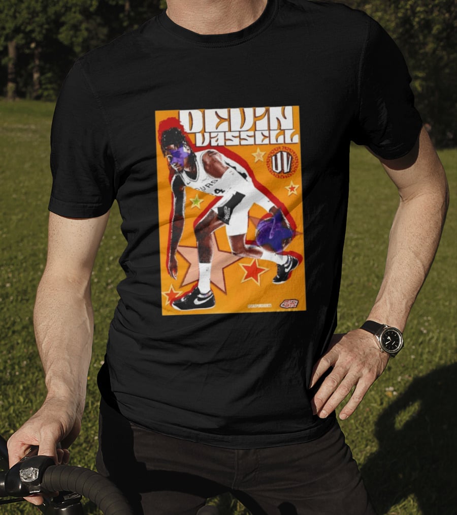 Devin Vassell San Antonio Spurs Basketball Star Orange T-Shirt