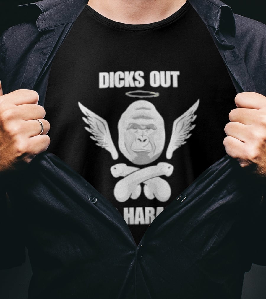 Dicks Out For Harambe Angel Wings Anniversary T-Shirt