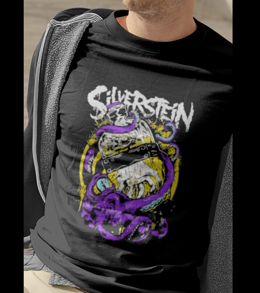 Silverstein Ghost Killer Entertainment Band Merch Tentacle T-Shirt
