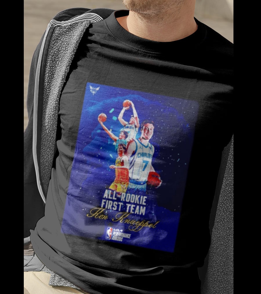 Kon Knueppel Charlotte Hornets All Rookie First Team NBA Performance Awards T-Shirt