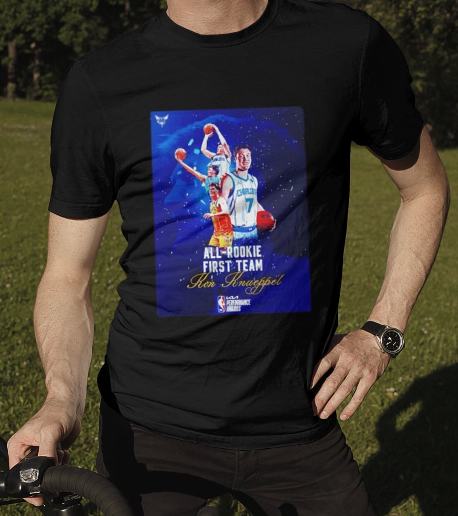 Kon Knueppel Charlotte Hornets All Rookie First Team NBA Performance Awards T-Shirt