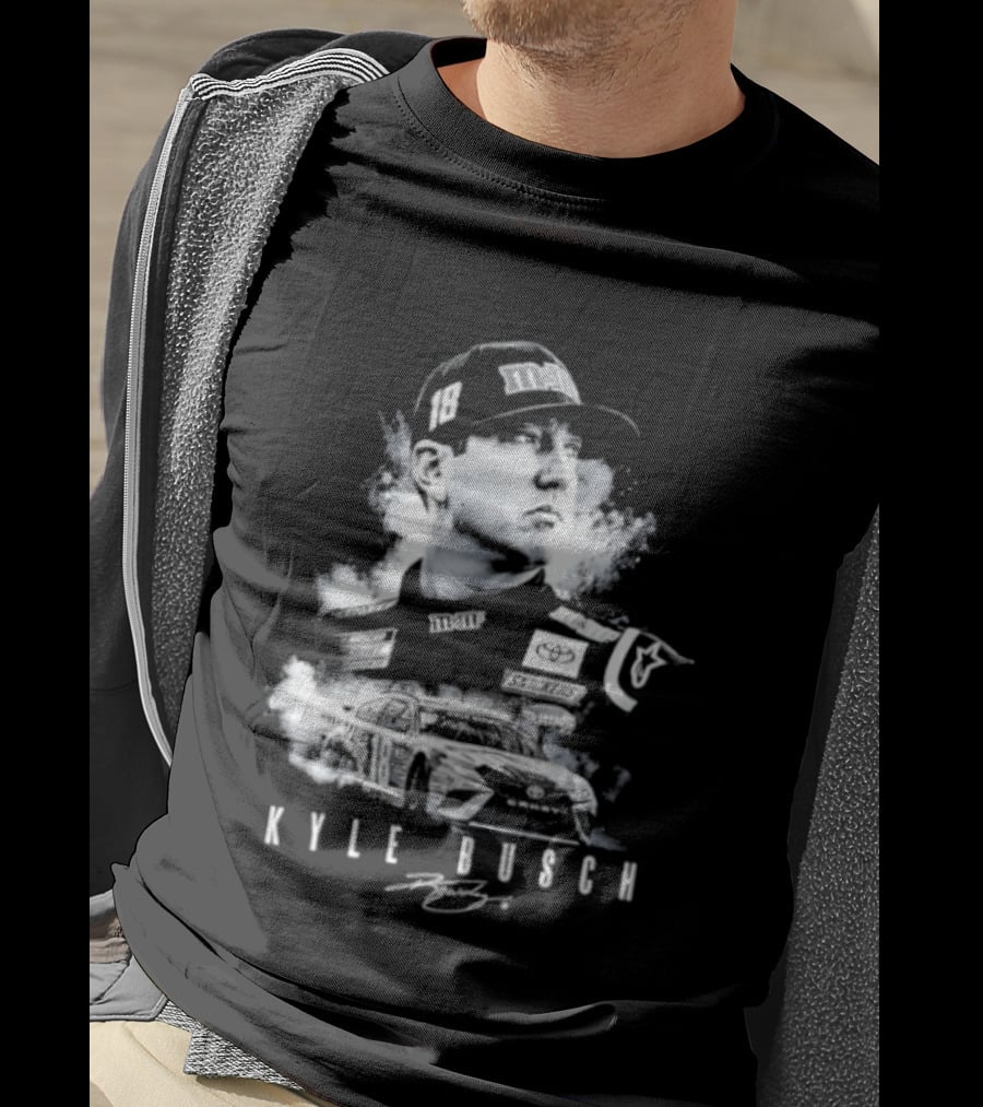 Kyle Busch 1985 2026 Forever Rowdy Racing Champion T-Shirt