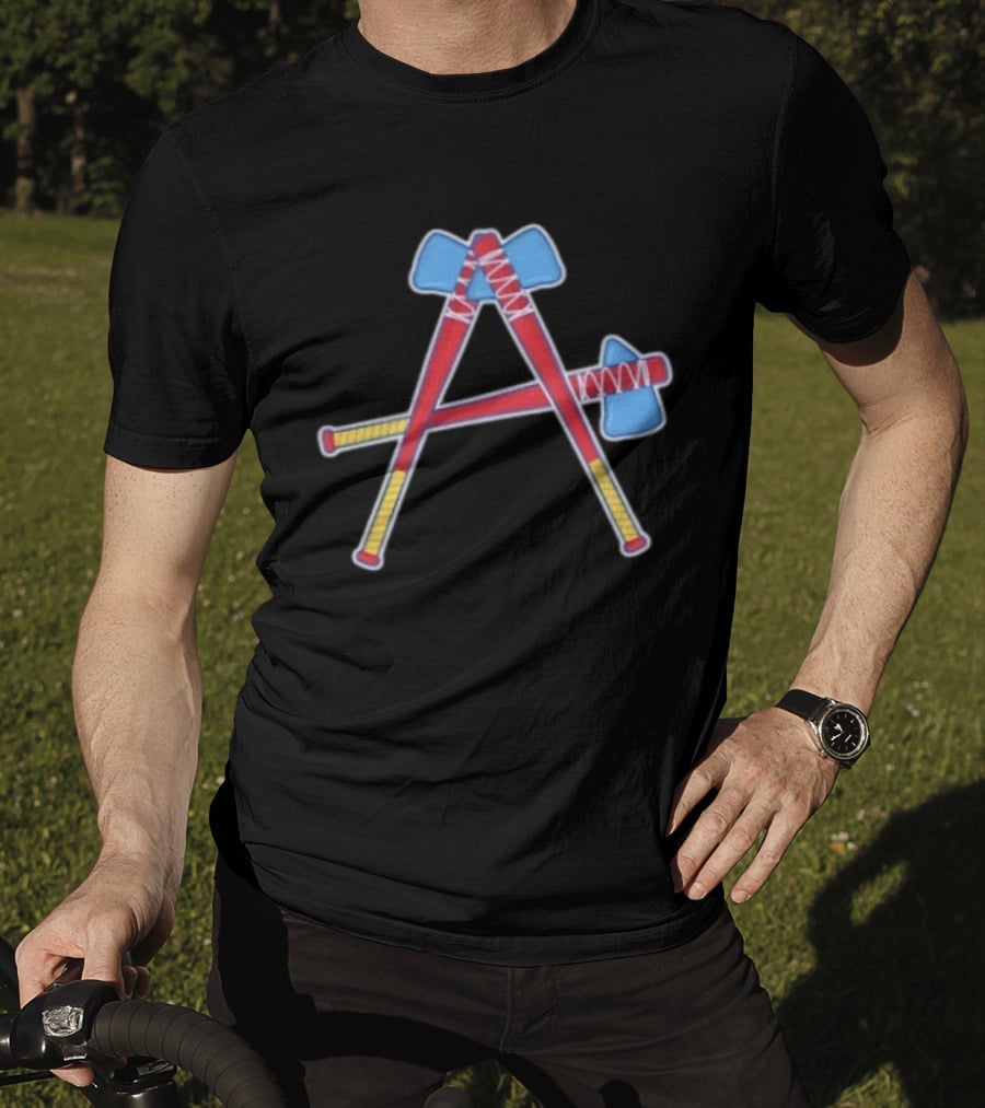 Atlanta Braves Tomahawk A Baseball T-Shirt