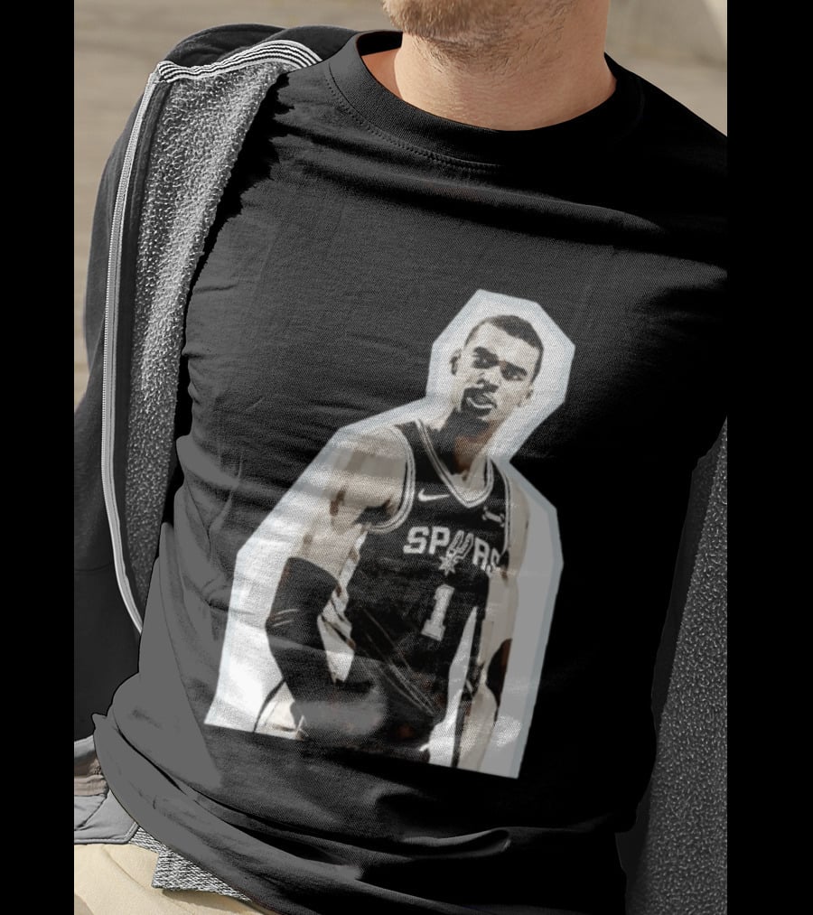 Victor Wembanyama Spurs Number 1 Basketball Jersey T-Shirt