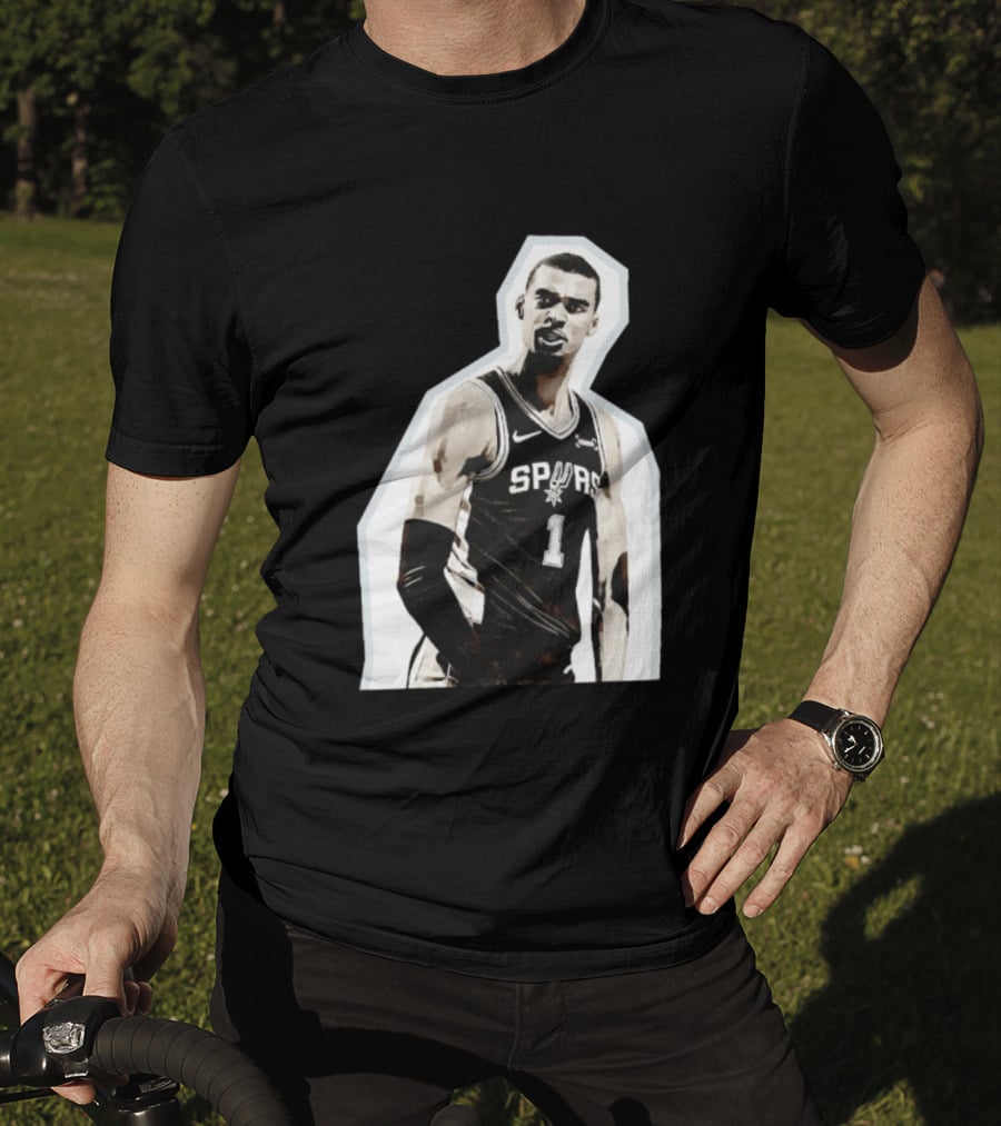 Victor Wembanyama Spurs Number 1 Basketball Jersey T-Shirt