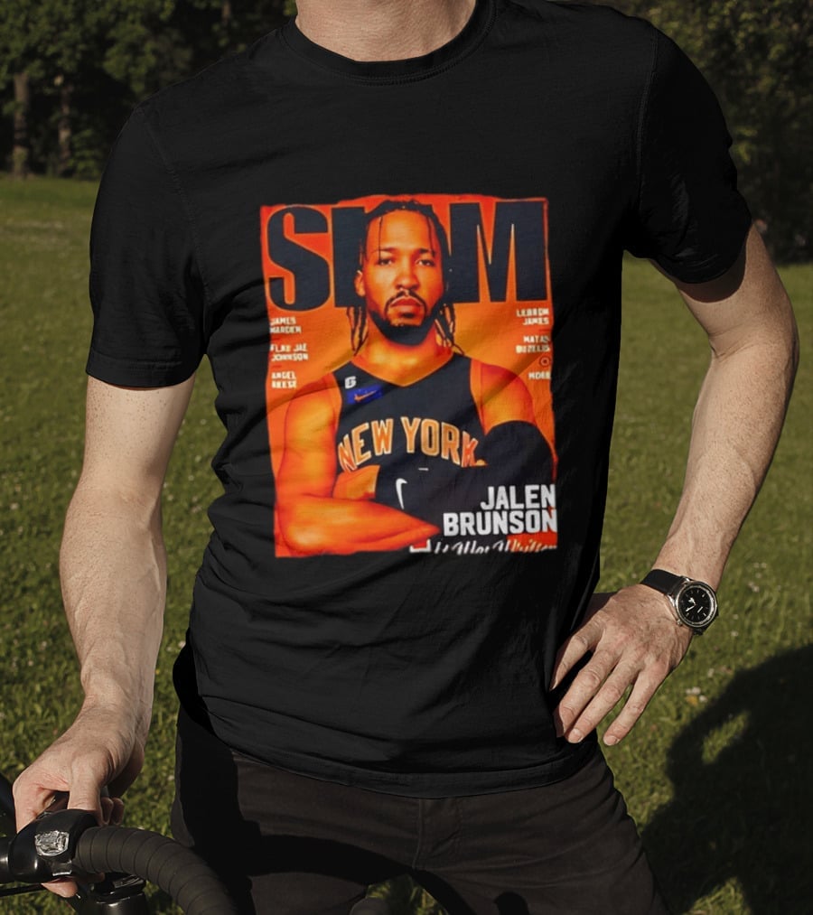 Slam Magazine New York Jalen Brunson Basketball T-Shirt