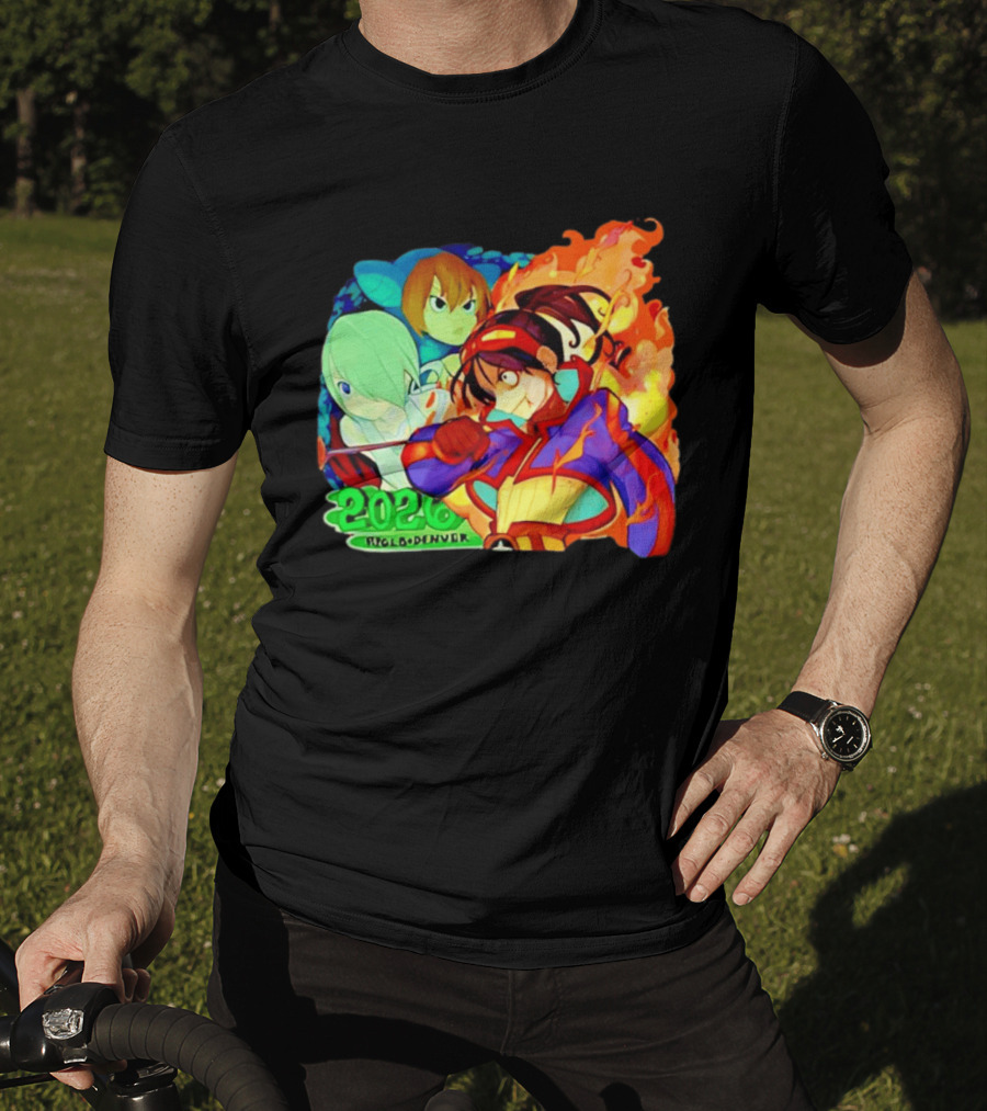 Snake Dragon 2020 Anime Group Denver Flaming Warrior T-Shirt