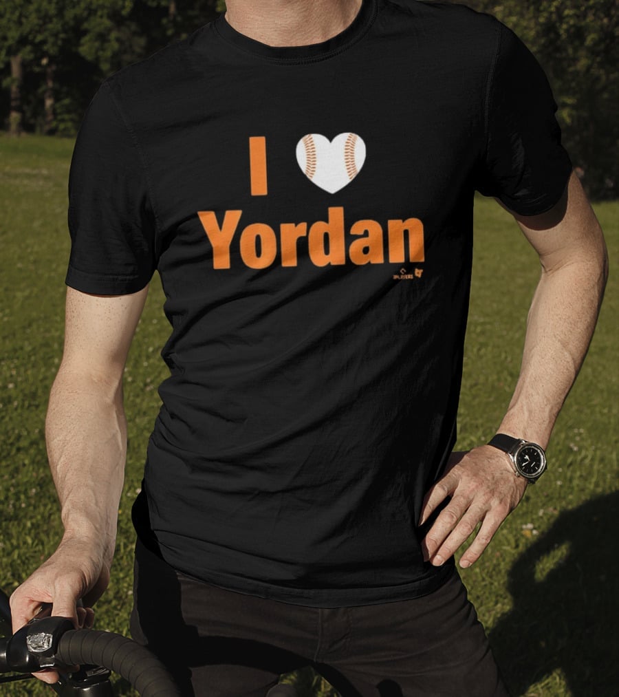 I Love Yordan Baseball Heartball T-Shirt