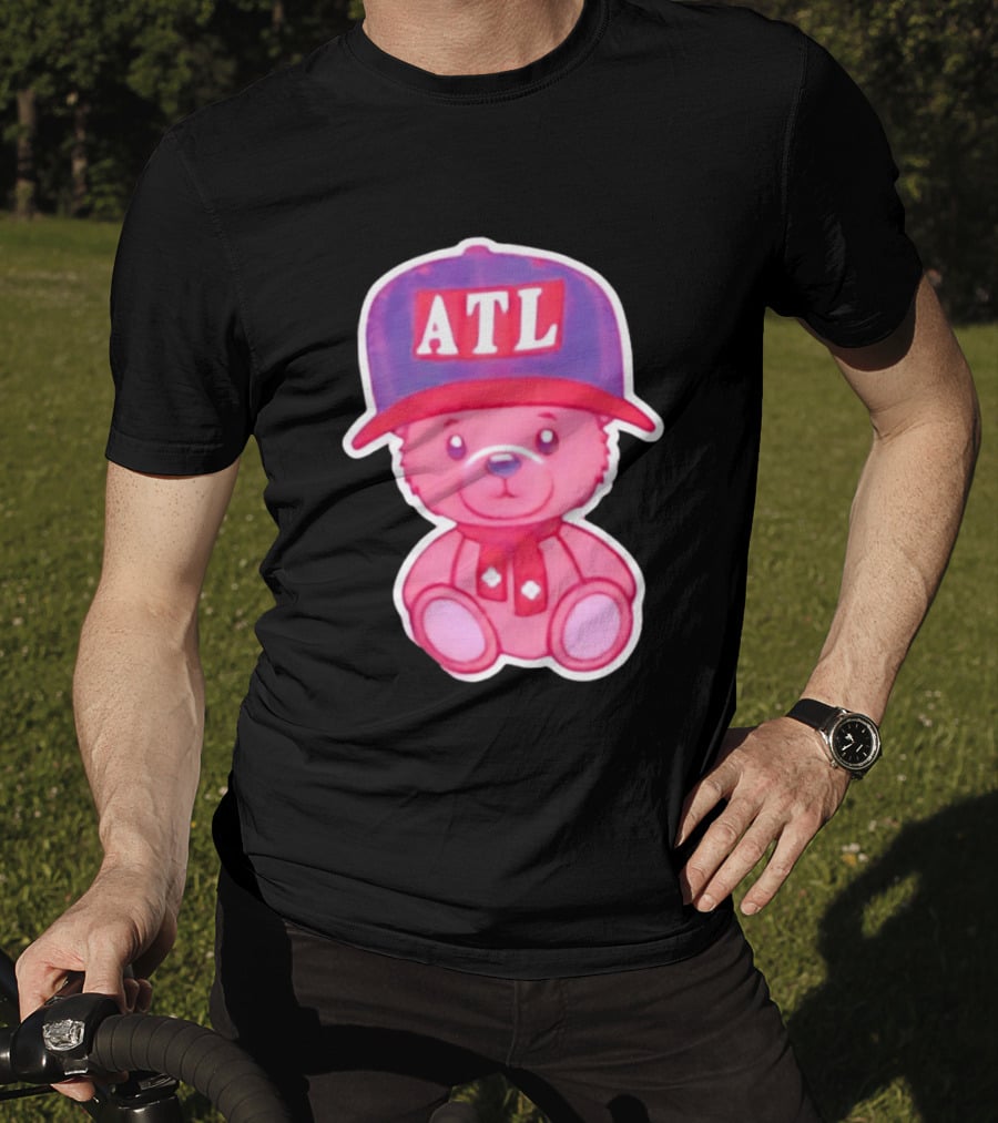 ATL Cap Teddy Bear Atlanta Braves Baseball Scarf T-Shirt