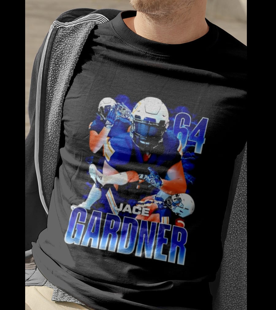 Jace Gardner 64 Football Lightning Sports T-Shirt