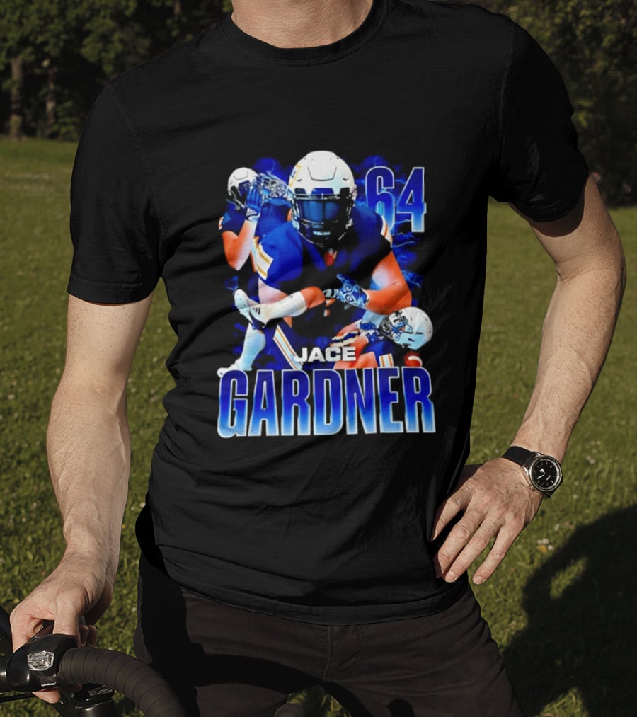 Jace Gardner 64 Football Lightning Sports T-Shirt