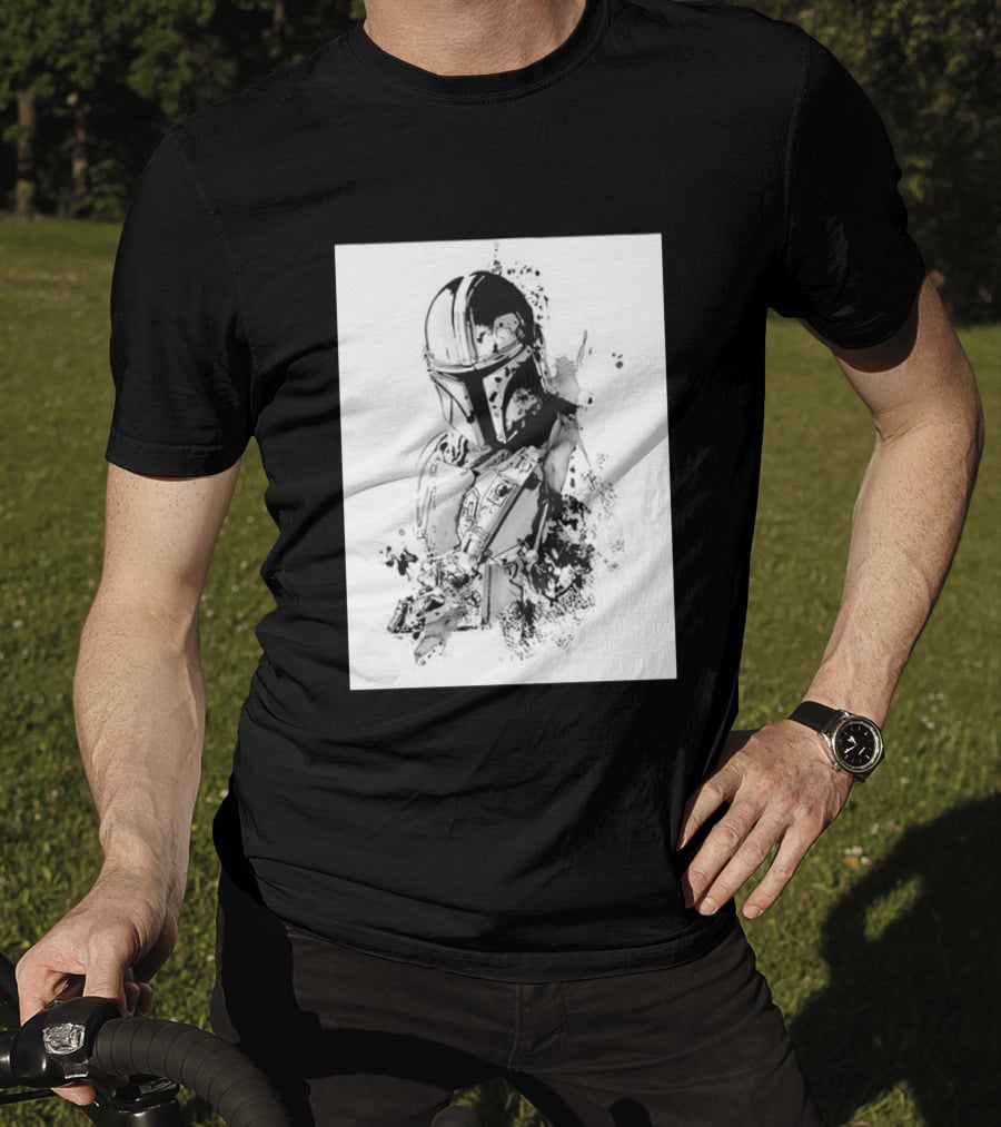 Star Wars The Mandalorian Din Djarin Bounty Hunter Beskar Armor Series T-Shirt