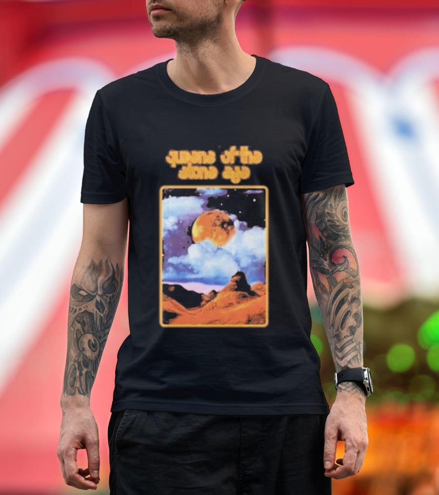 Queens Of The Stone Age Cosmic Moon Scene T-Shirt