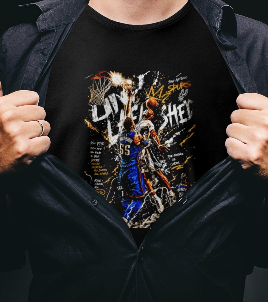 San Antonio Spurs Vs OKC Thunder The Future Is Now Basketball Matchup Live Let Em Know T-Shirt