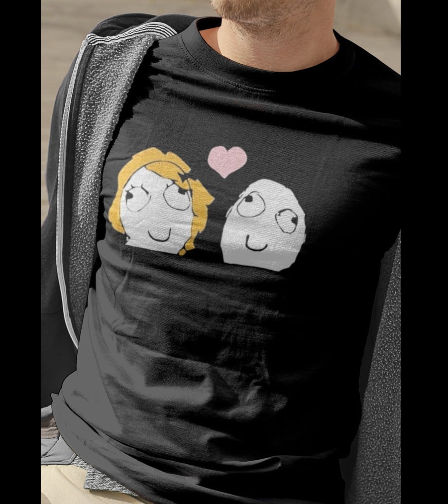 Derp Derpina Heart Rage Comic 2026 T-Shirt