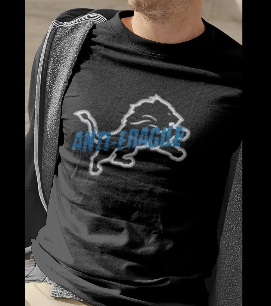 Detroit Lions Anti Fragile Jack Campbell Linebacker Collaboration T-Shirt