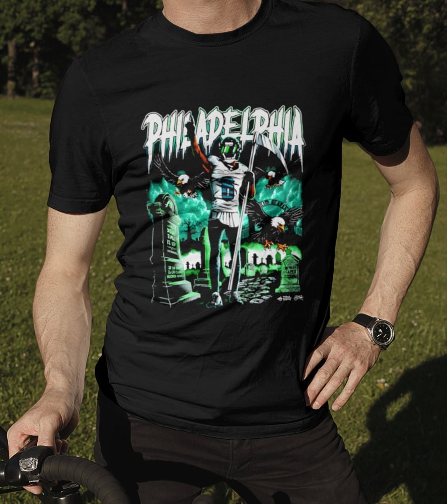 Philadelphia Eagles Smitty Graveyard Death Eagle T-Shirt
