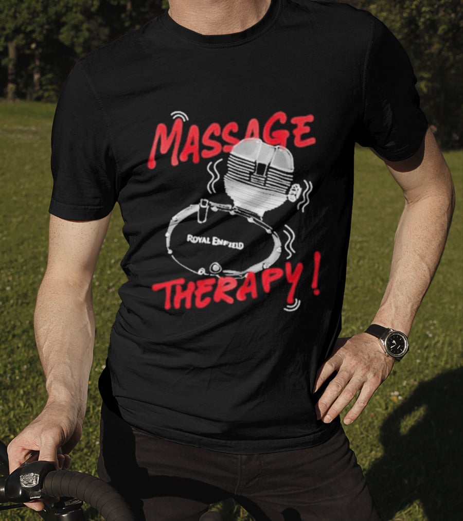 Srinivas Ganesh Royal Enfield Massage Therapy T-Shirt