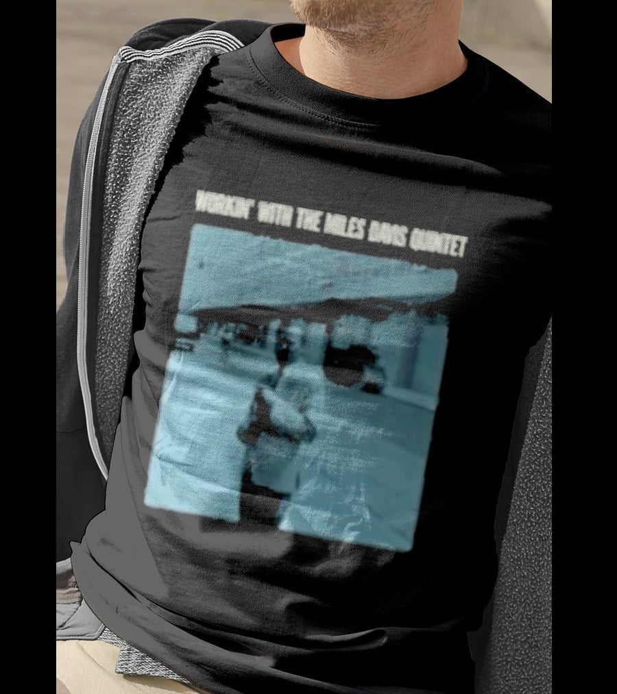 Workin' Miles Davis Quintet Blue Album Cover Streetscape T-Shirt