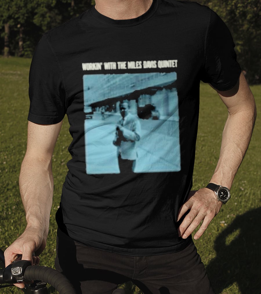 Workin' Miles Davis Quintet Blue Album Cover Streetscape T-Shirt
