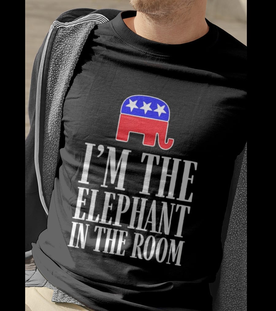 I'm The Elephant In The Room Republican Party Symbol Stars T-Shirt