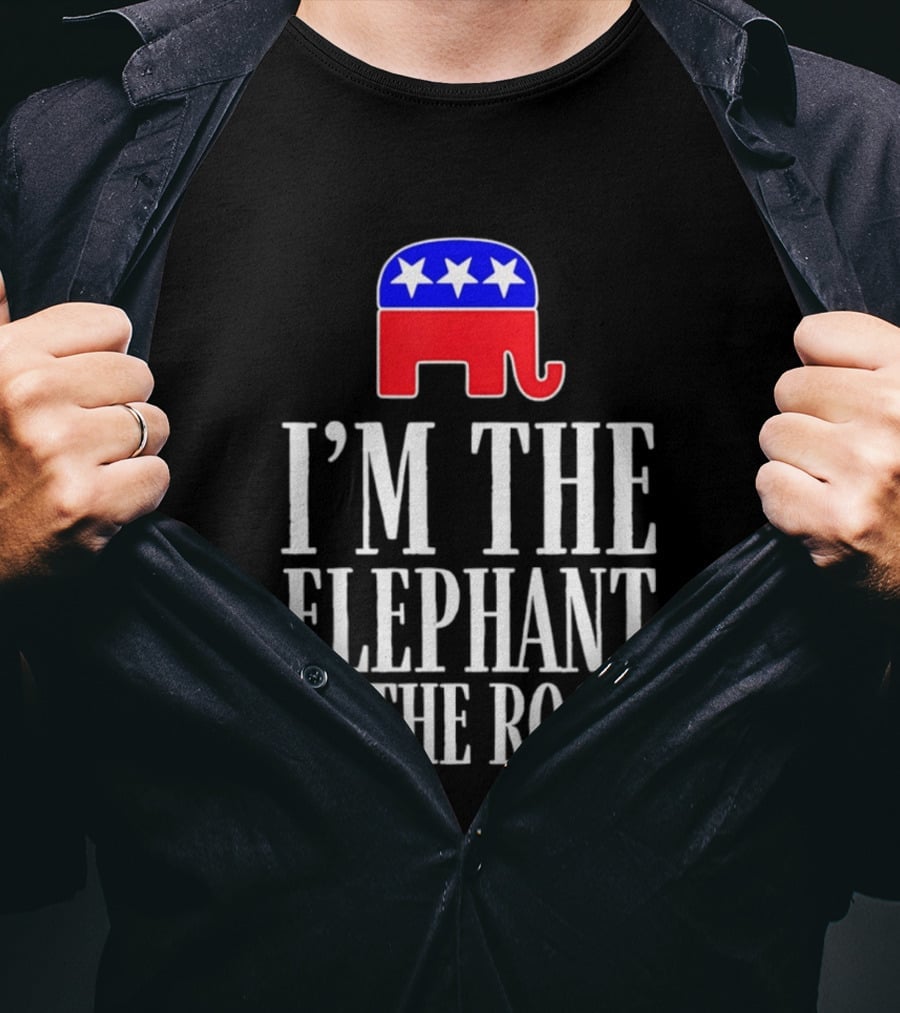 I'm The Elephant In The Room Republican Party Symbol Stars T-Shirt