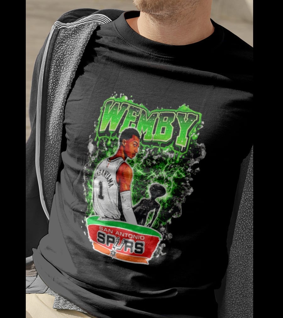 Wemby Victor Wembanyama San Antonio Spurs Alien T-Shirt