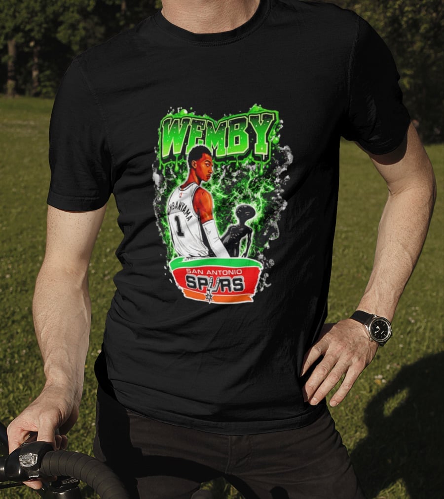 Wemby Victor Wembanyama San Antonio Spurs Alien T-Shirt