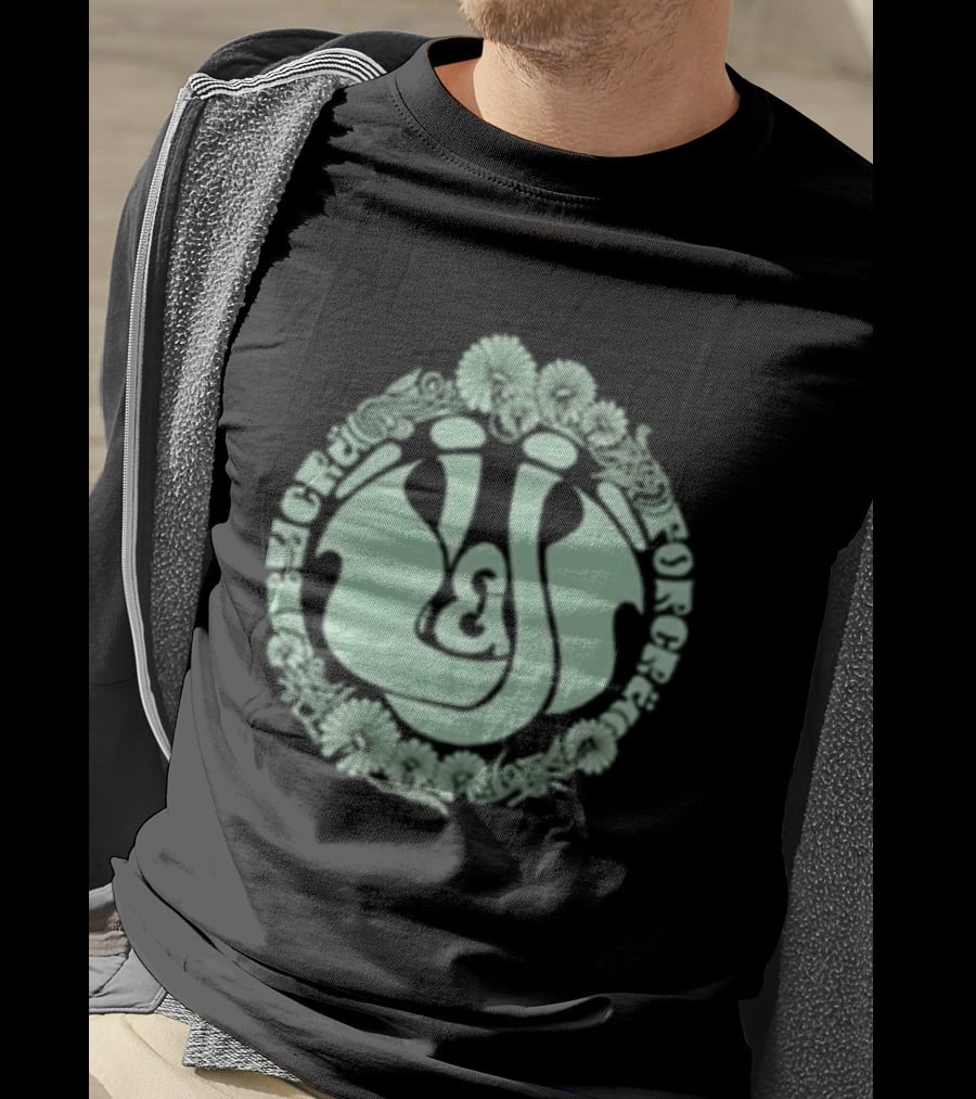 Massenomics Unpaid And Underrated Flowered Circular T-Shirt