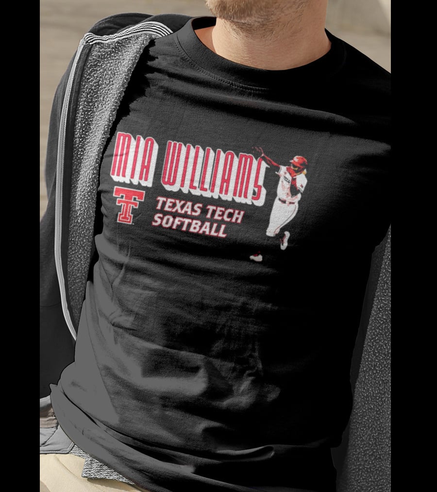 Mia Williams Texas Tech Softball Player Red Raiders T T-Shirt