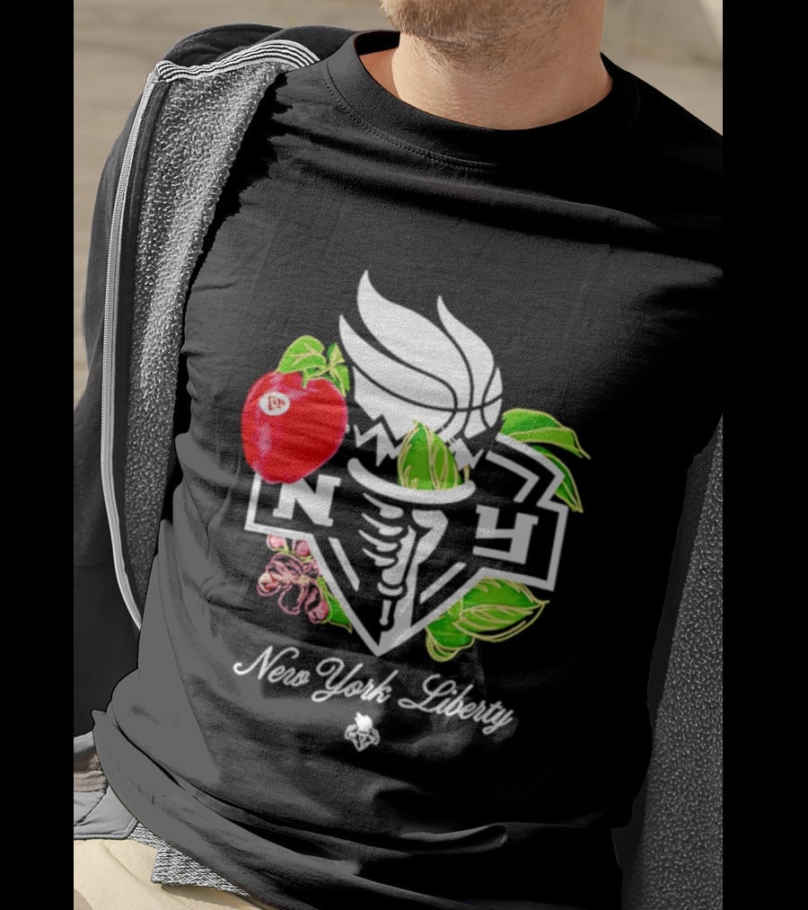 New York Liberty Floral Fruit Capsule Collection T-Shirt