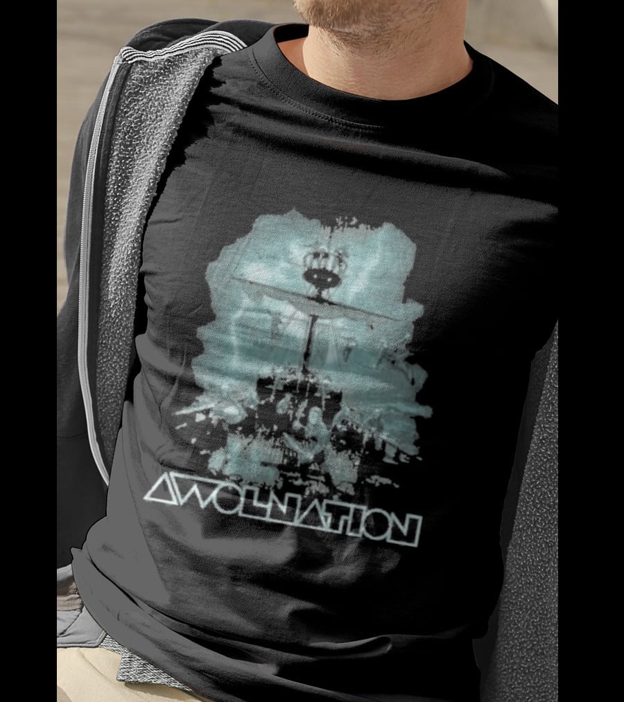 Awolnation Shiprocked Ocean Adventure Skull T-Shirt