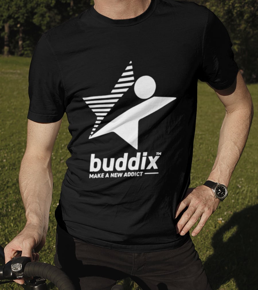 Buddix Make A New Addict Star And Sphere T-Shirt