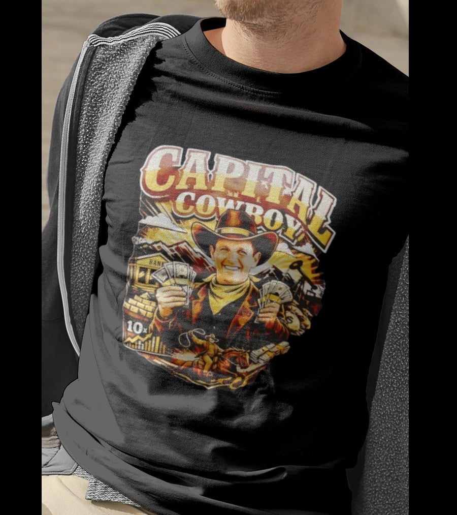 Capital Cowboy Bank Cash 10x Cowboy Hat T-Shirt