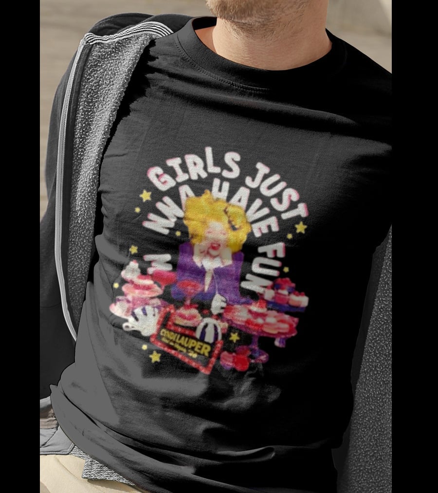 Cyndi Lauper Girls Just Wanna Have Fun Sweets Cupcake Party T-Shirt