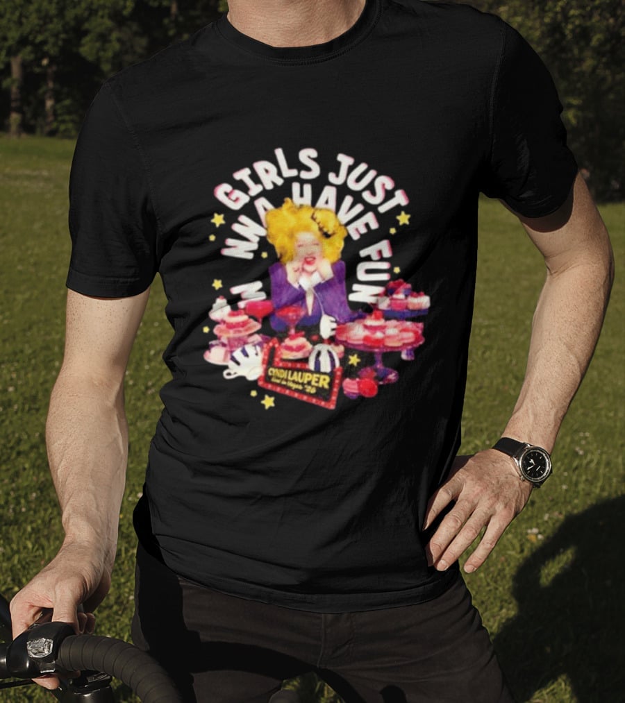 Cyndi Lauper Girls Just Wanna Have Fun Sweets Cupcake Party T-Shirt