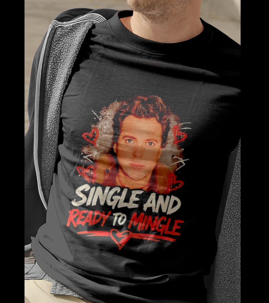Donovan Patton Single And Ready To Mingle Romantic Heart T-Shirt