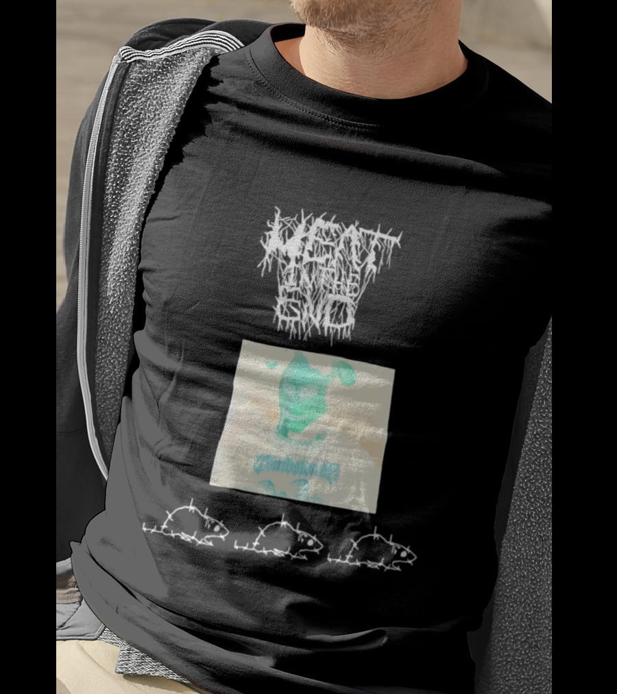 Windbreaker Rat Meat In The End Mysterious Masked Figure T-Shirt