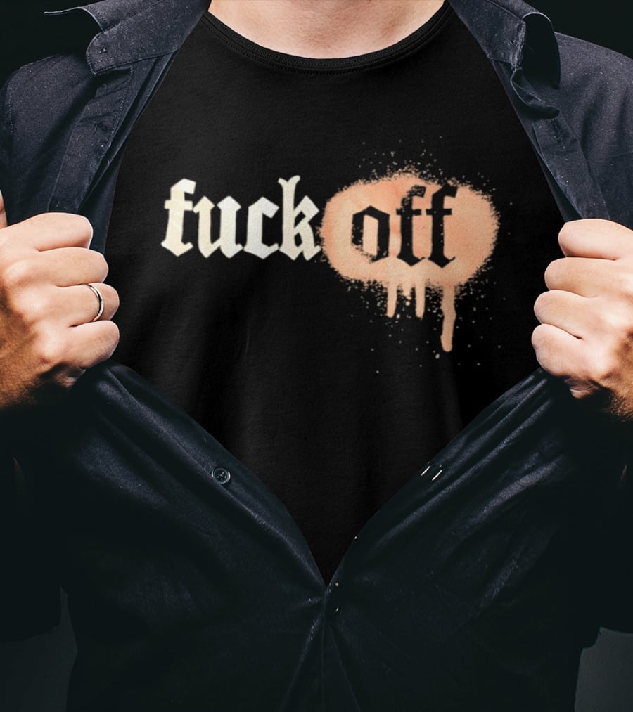 Fuck Off Gothic Graffiti T-Shirt