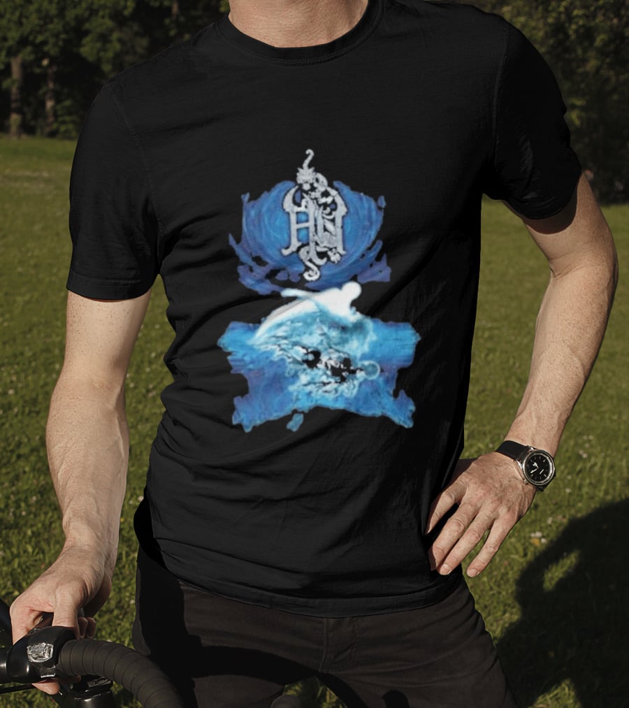 The Hu Hun Album HN Iconic Blue Artistic Wave T-Shirt