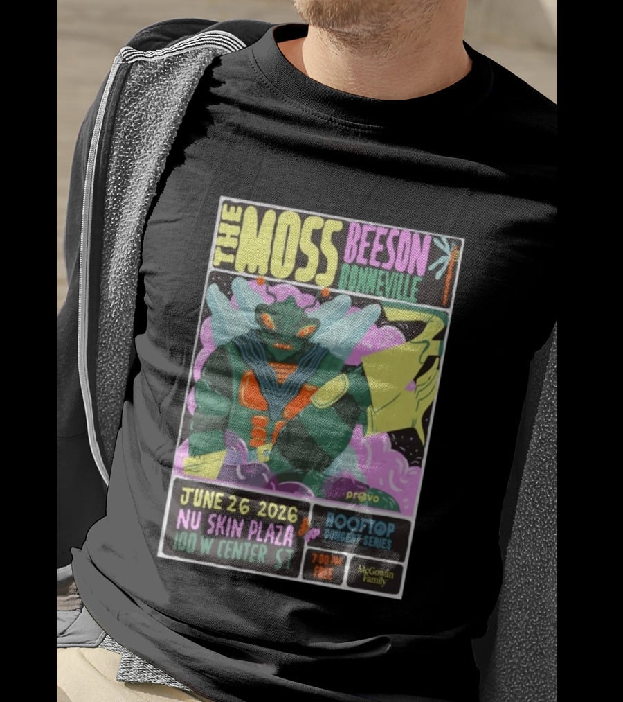 The Moss Beeson Bonneville Nu Skin Plaza Provo Rooftop Concert Series June 26 2026 T-Shirt