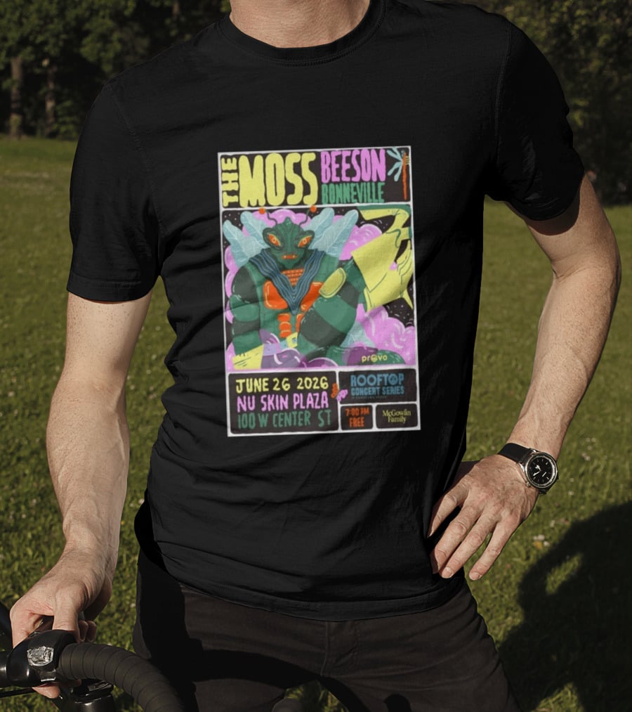 The Moss Beeson Bonneville Nu Skin Plaza Provo Rooftop Concert Series June 26 2026 T-Shirt