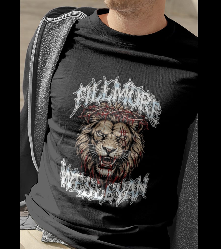Fillmore Wesleyan Lion With Crown Of Thorns T-Shirt