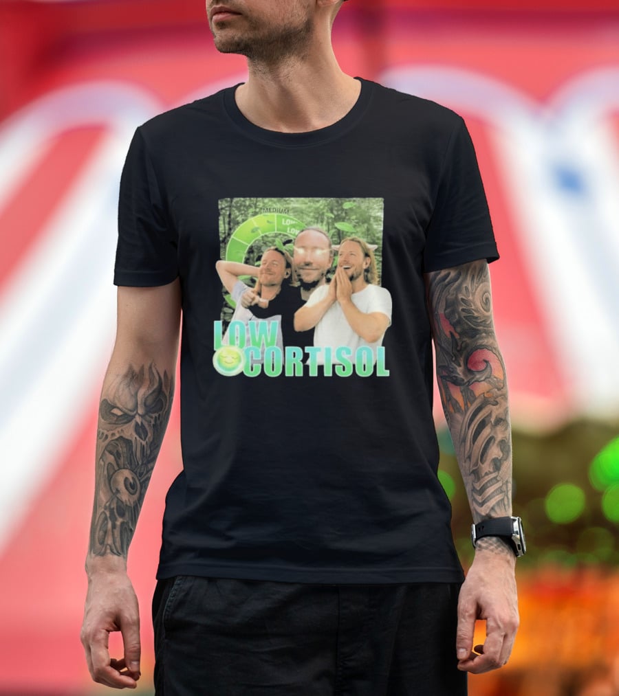 Low Low Cortisol Meme Happy Vibes 2026 T-Shirt